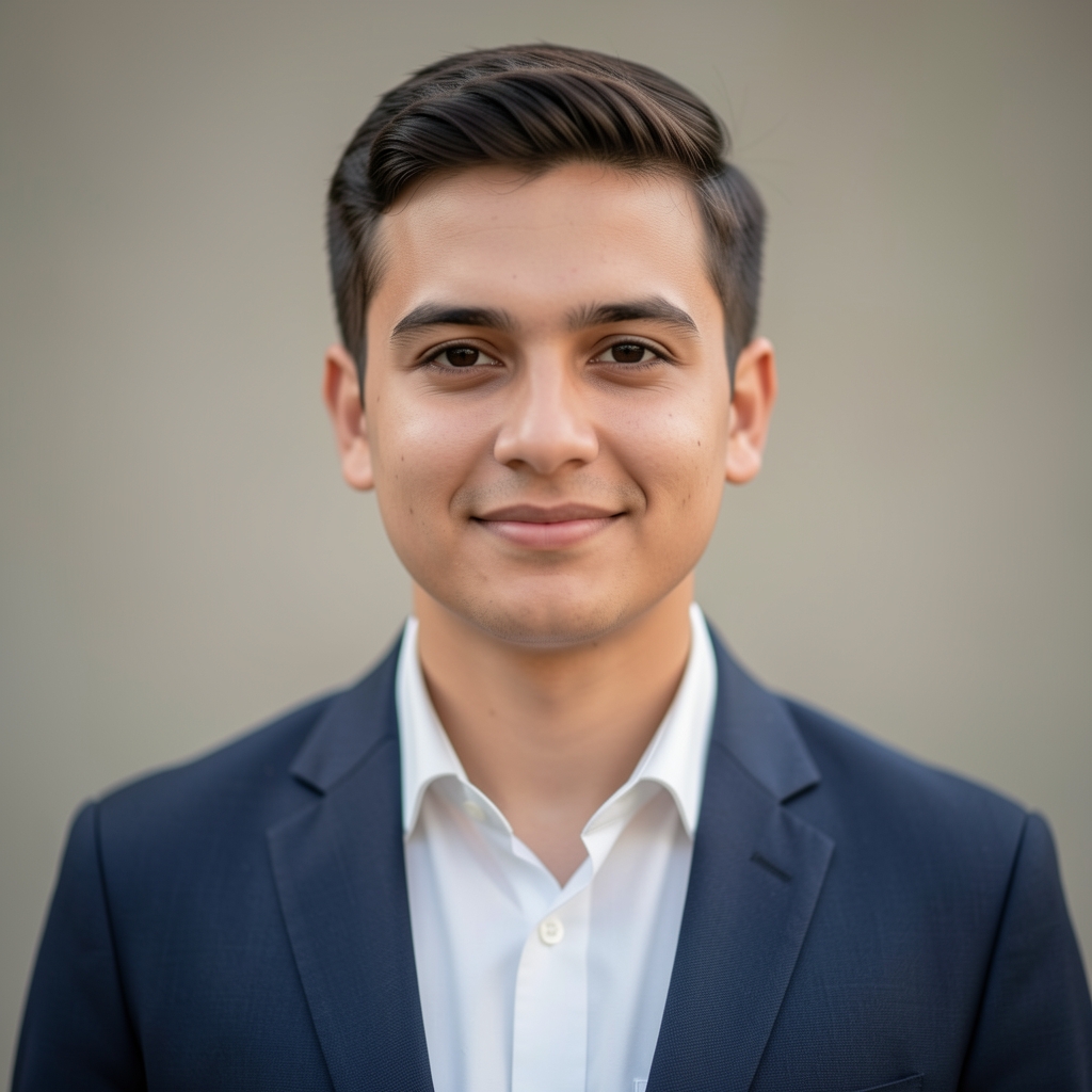 Portrait photograph of Jasper Ashcroft, contributing writer, soft studio light, neutral background